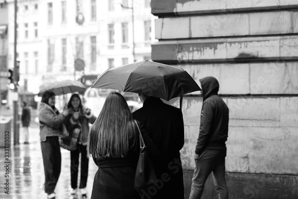Fototapeta raining outside umbrella