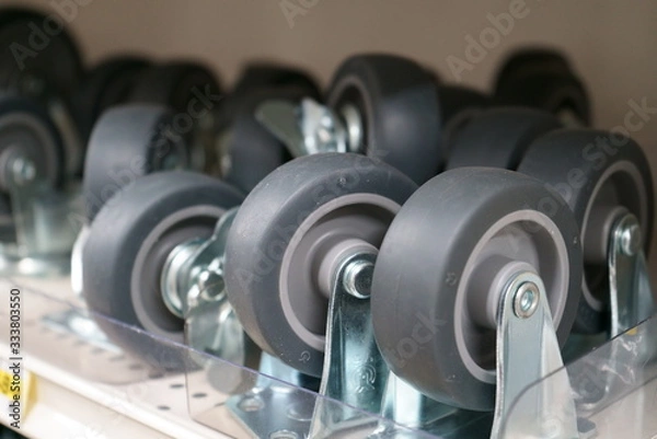 Obraz Blurred image of caster section