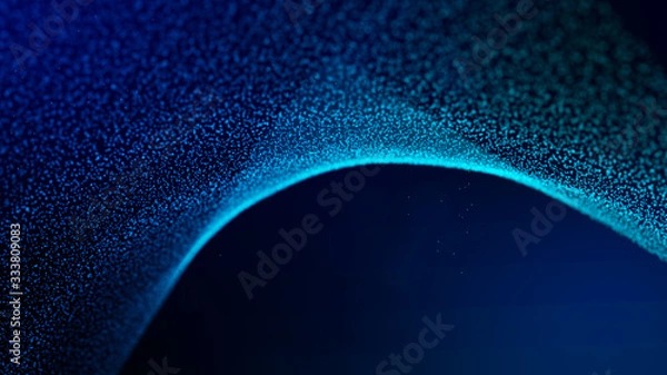 Fototapeta Lights blue background. Abstract creative wallpaper