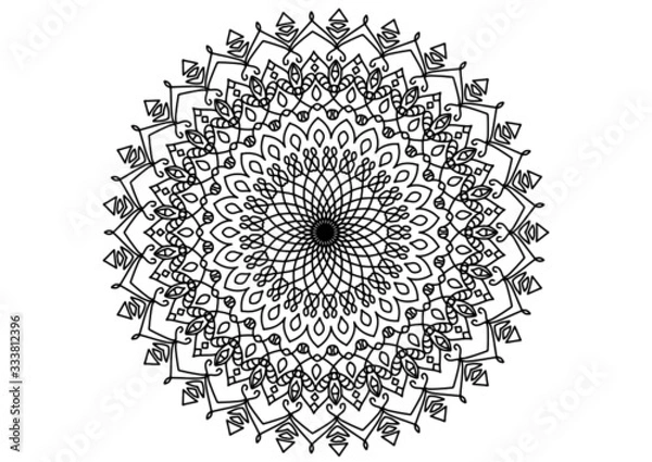 Fototapeta mandala coloring book