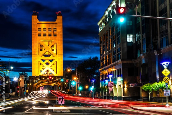 Obraz TOWER BRIDGE SACRAMENTO CALIFORNIA