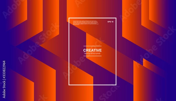 Obraz Minimal geometric background. Dynamic shapes composition. Eps10 vector.