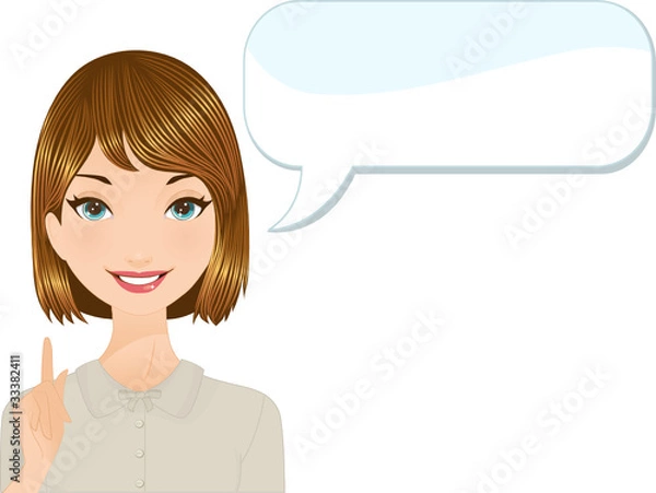 Obraz Secretary talking