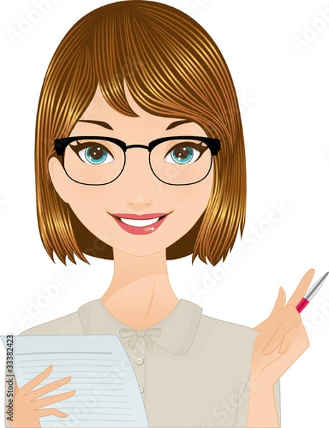 Obraz Secretary writing