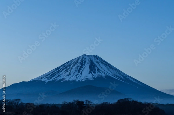 Fototapeta 精進湖からの富士山