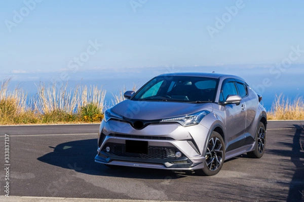 Fototapeta シルバーのSUV車