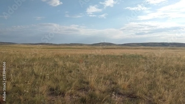 Fototapeta Поход к метеоритному кратеру гор Шунак 6-7 июля 2019 года