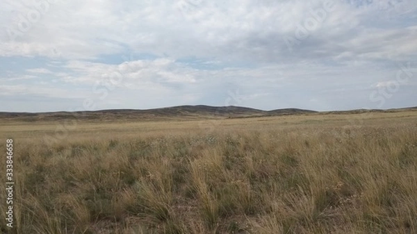 Fototapeta Поход к метеоритному кратеру гор Шунак 6-7 июля 2019 года