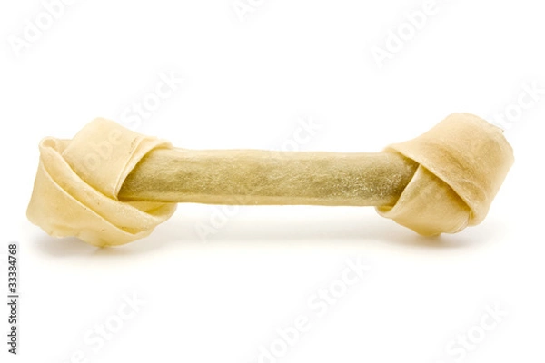 Fototapeta Kość psów nad białą