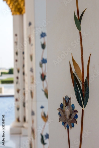 Obraz Abu Dhabi Grand Mosque Architecture
