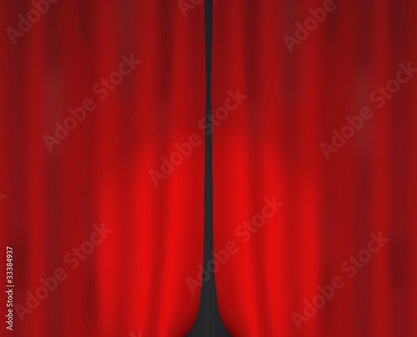 Obraz closed curtain