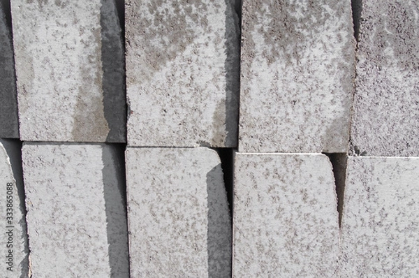 Fototapeta Tile blocks on pallets lie next to each other