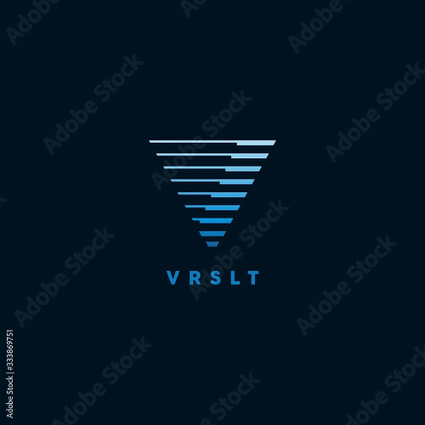 Obraz Initial Letter V Logo design