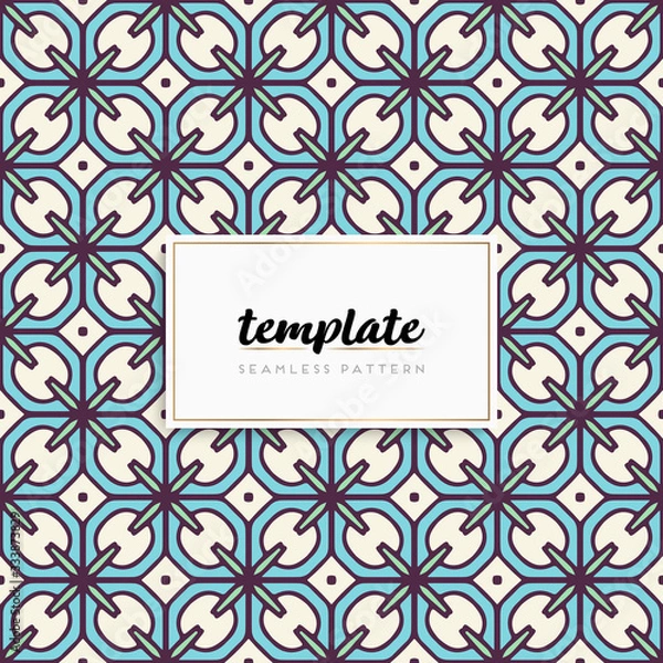 Fototapeta Background mandala seamless pattern vector