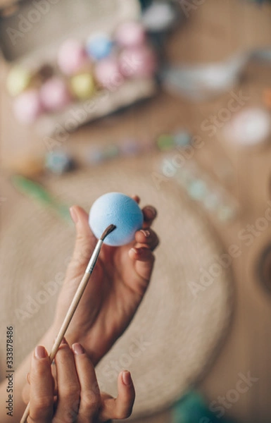 Fototapeta Egg painted work