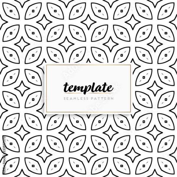 Fototapeta Background mandala seamless pattern vector