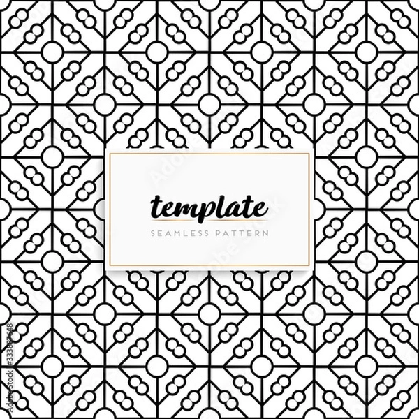 Fototapeta Background mandala seamless pattern vector