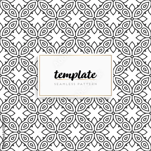 Fototapeta Background mandala seamless pattern vector