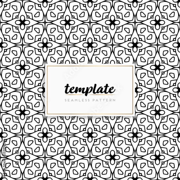 Fototapeta Background mandala seamless pattern vector