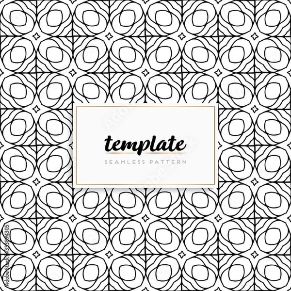 Fototapeta Background mandala seamless pattern vector