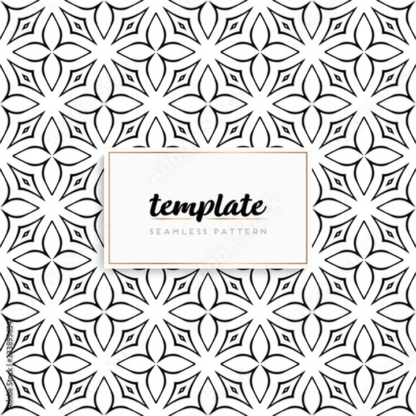 Fototapeta Background mandala seamless pattern vector