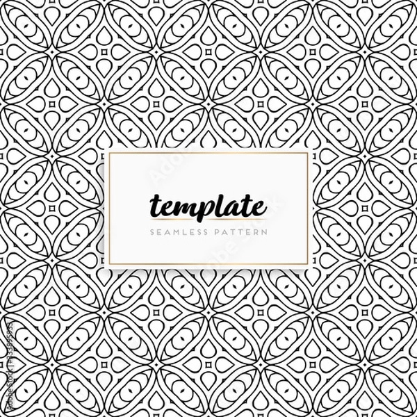 Fototapeta Background mandala seamless pattern vector