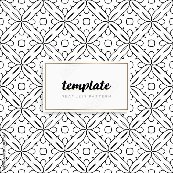 Fototapeta Background mandala seamless pattern vector