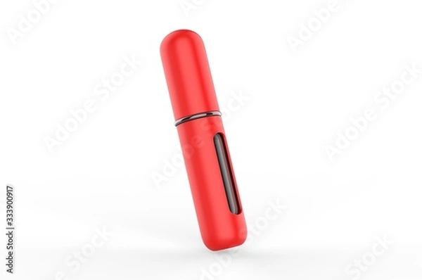 Obraz Blank Refillable Aluminum Atomizer For Branding, 3d render illustration.