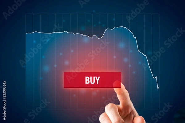 Fototapeta Investment opportunity to buy in crisis