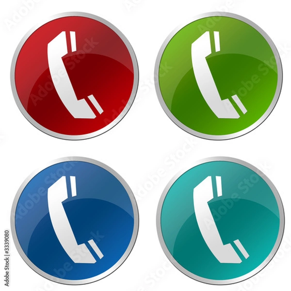 Fototapeta telefon-button