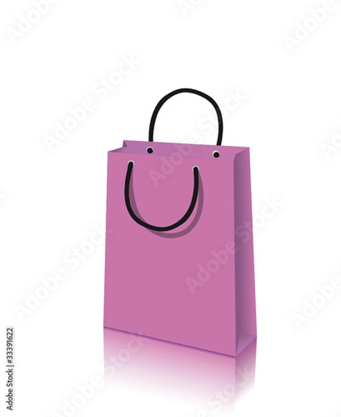 Fototapeta Lila Einkaufstasche