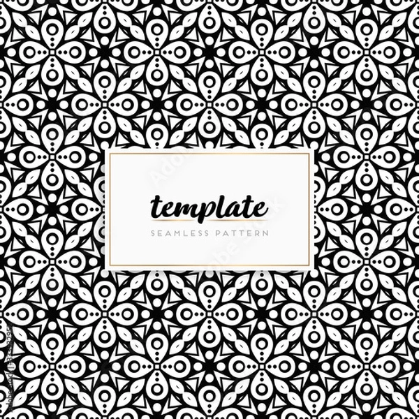 Fototapeta Colorful mandala seamless pattern vector