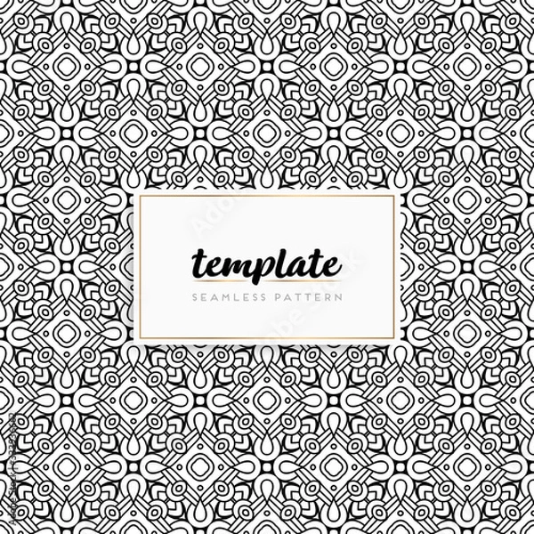 Fototapeta Colorful mandala seamless pattern vector