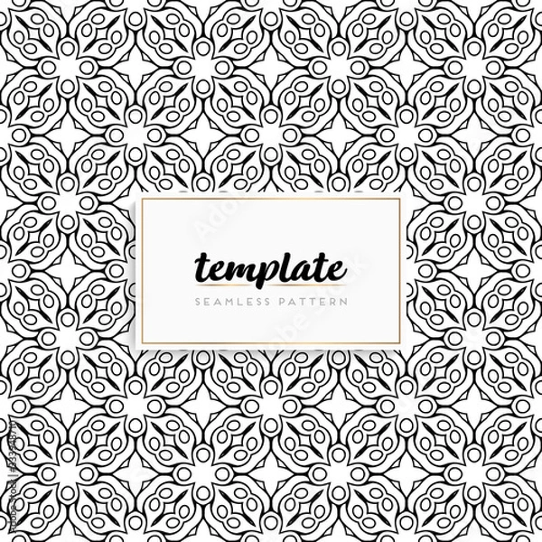 Fototapeta Colorful mandala seamless pattern vector