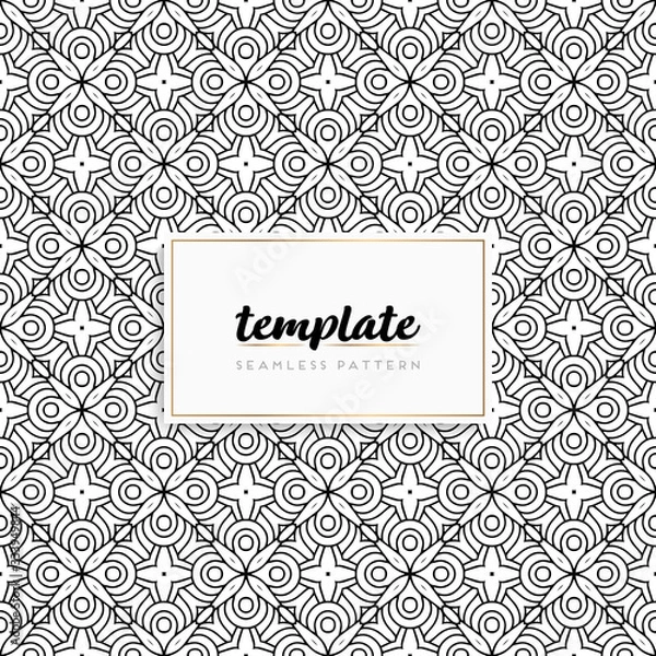 Fototapeta Colorful mandala seamless pattern vector