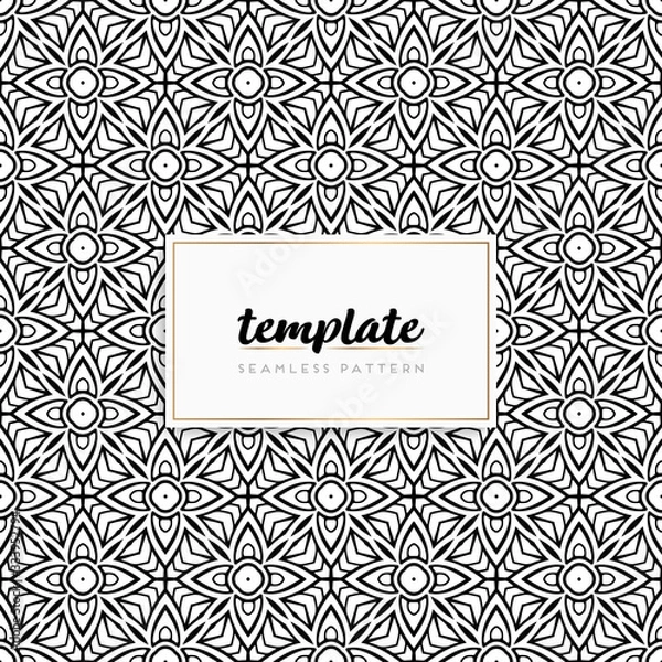 Fototapeta Colorful mandala seamless pattern vector