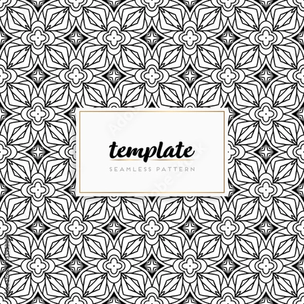 Fototapeta Colorful mandala seamless pattern vector
