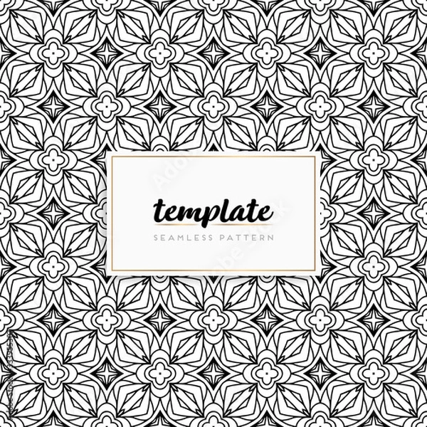Fototapeta Colorful mandala seamless pattern vector