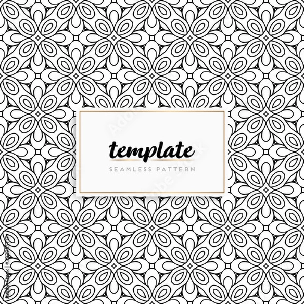 Fototapeta Colorful mandala seamless pattern vector