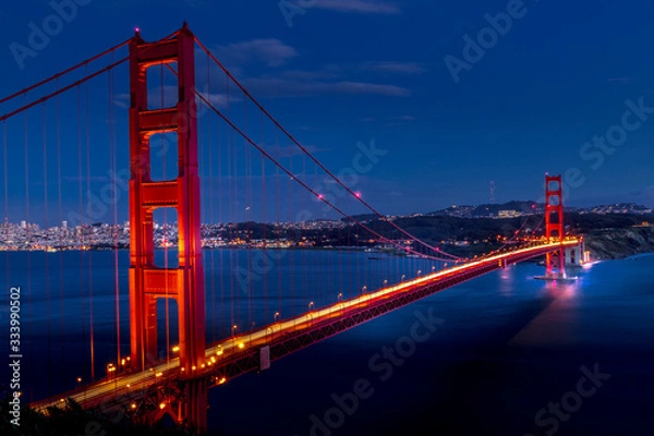 Obraz Noc Golden Gate