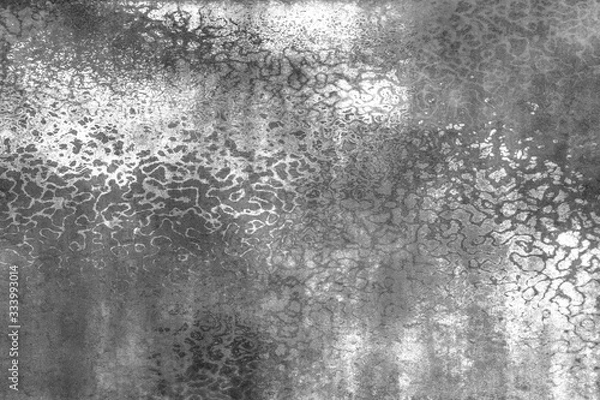 Fototapeta Old black and white horror grunge texture.