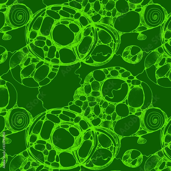 Fototapeta Internal Balance abstract pattern against green background 
