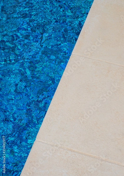 Obraz Swimming pool side, top view