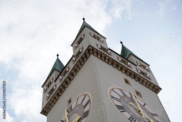 Fototapeta Straubing is a Lower Bavarian city with a well-preserved old town with medieval architecture