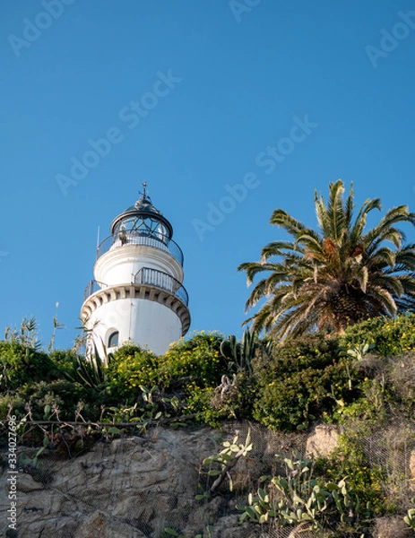 Obraz lighthouse in barcelona spain