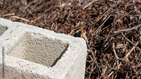 Obraz Brick on grass