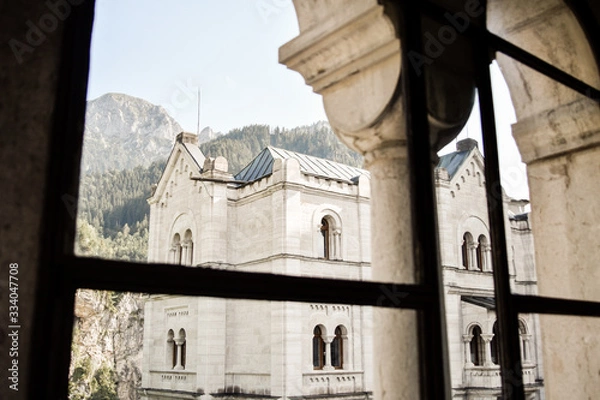 Obraz castle through the window