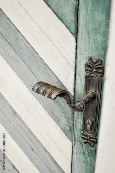 Obraz old wooden door