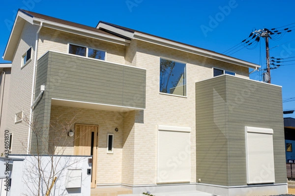 Fototapeta 住宅地イメージ　新興住宅　モデルハウス　城山台