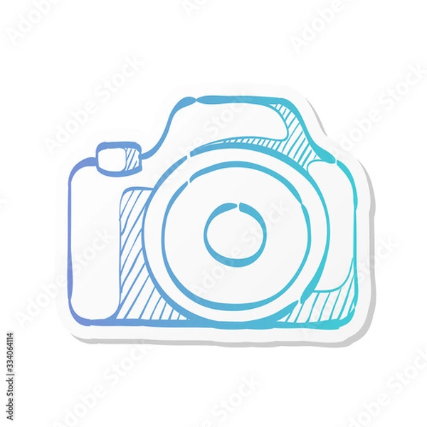 Fototapeta Sticker style icon - Camera